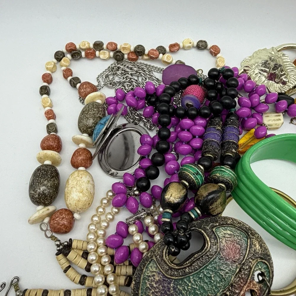 Vintage to Now Costume Wearable Estate Jewelry Lot Junk Drawer 1 Lb 9.3 Oz